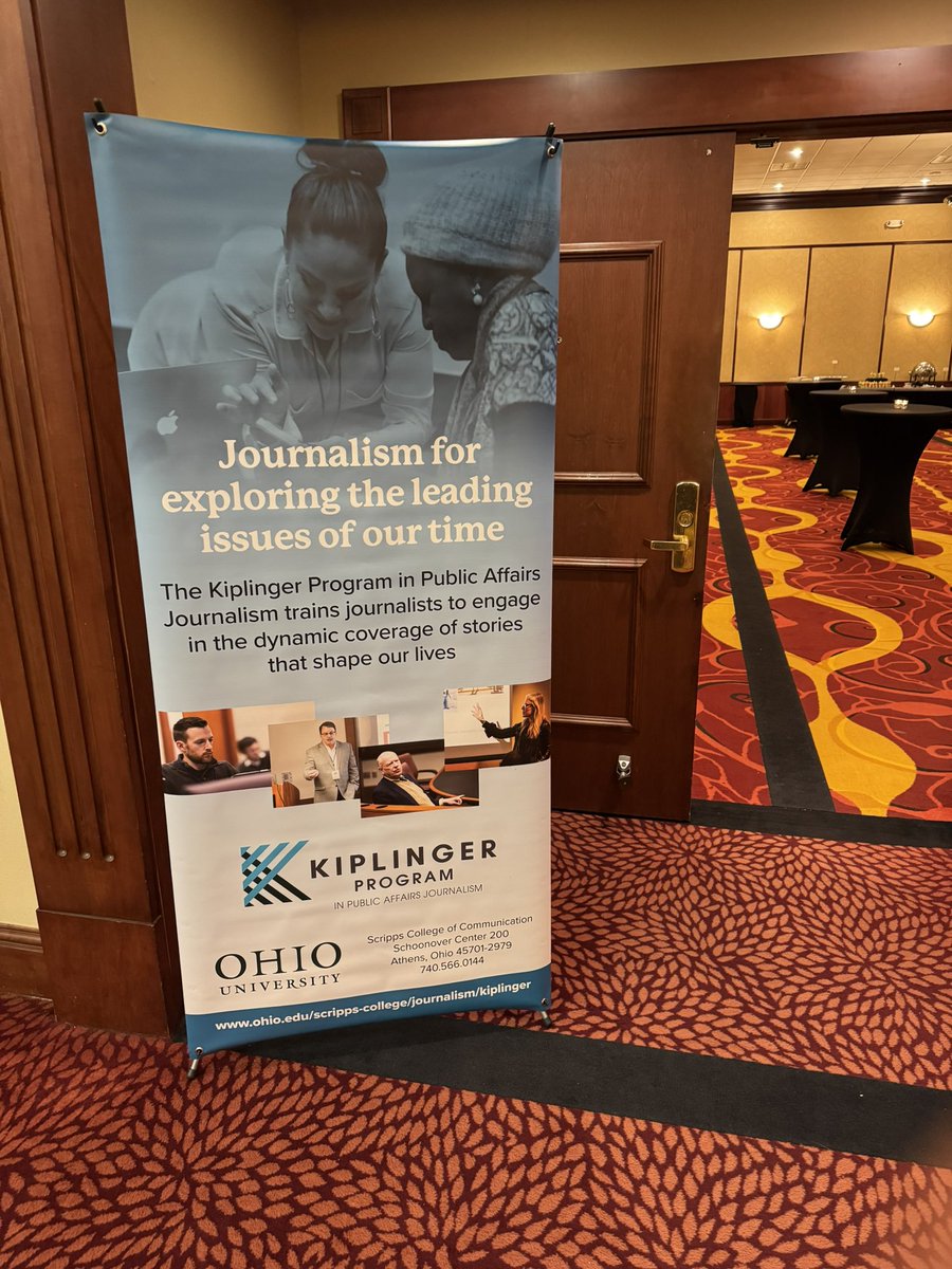 Opening night of the 2025 Kiplinger Fellowship and we’re excited to welcome our 27 fellows to Ohio for a week of AI education. 
<a href="/ohiou/">Ohio University</a> <a href="/scrippscollege/">Scripps College</a> #AI #journalism