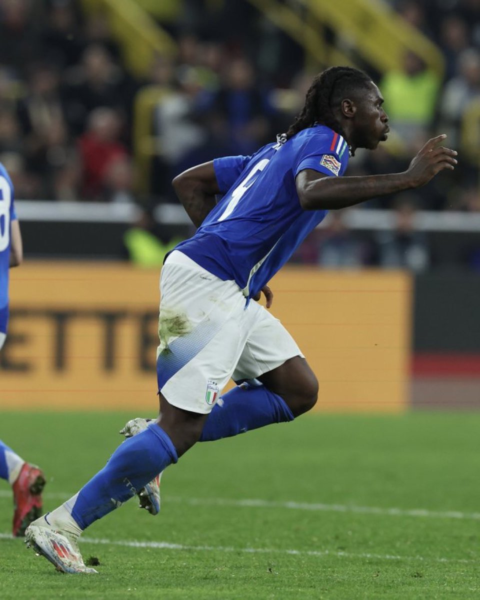 ItalyProp's tweet photo. Moise Kean proved that he always deserves a call-up given the current options. 

He did the best he could against three athletic German defenders in the first 3 halves.

In the final half of the tie he took his chances and continued fighting.

Biggest positive this week. 🇮🇹💙 https://t.co/J7YfqqpXAj