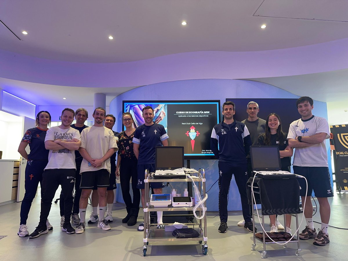 ernestovieito's tweet photo. Finalizado el Curso de Ecografia músculo-esquelética en lesiones del miembro inferior y técnicas invasivas.
Agradecidos a la Dra.Ana de Groot y  @primfisio por las facilidades, y sobre todo, al @RCCelta por respaldar nuestra propuesta formativa interna. https://t.co/HXINvMycoe