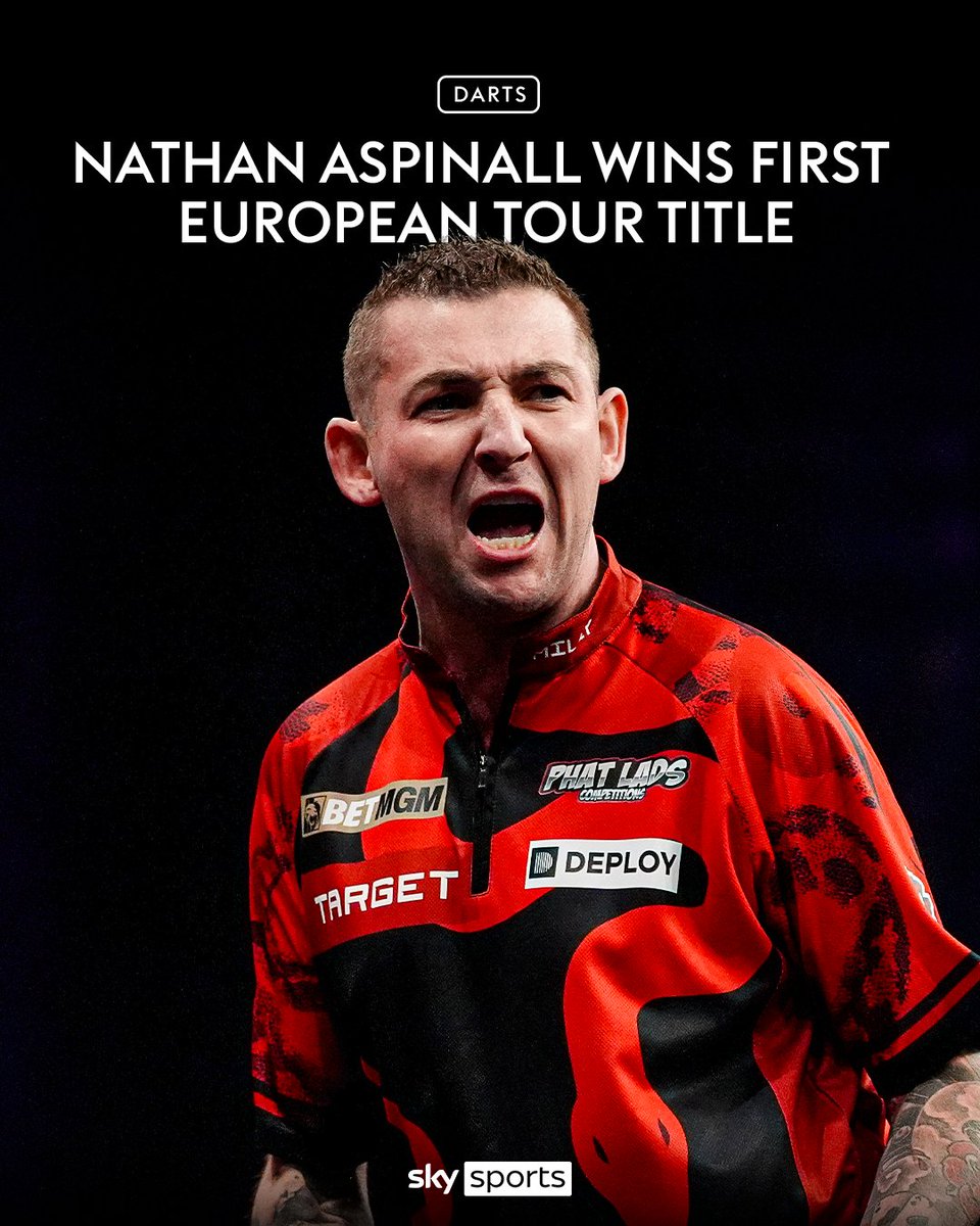 Nathan Aspinall wins his first European Tour title after defeating Ryan Joyce 8-4 in the final 🏆