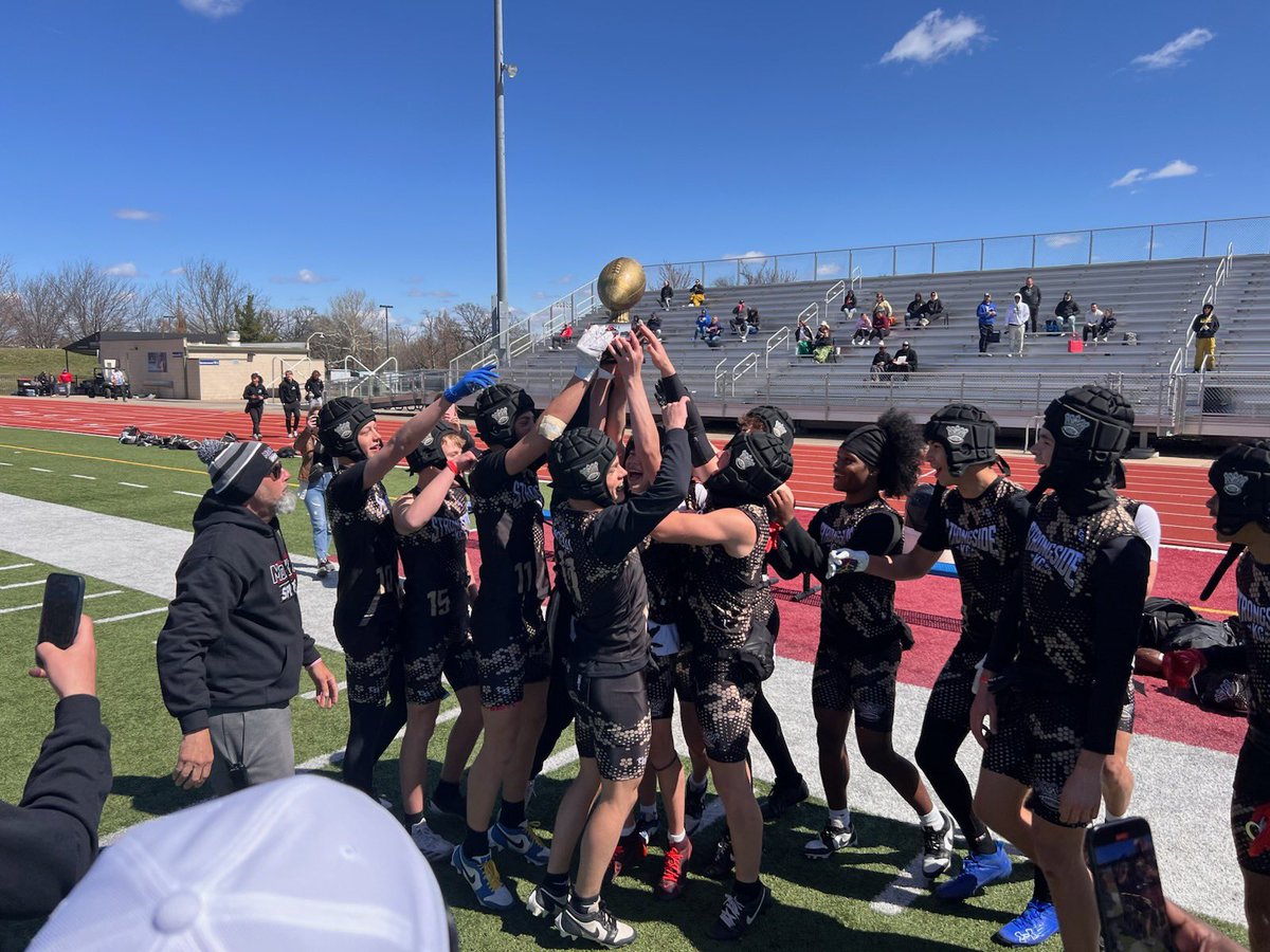 StrongsideKC's tweet photo. This group is special. They represented the entire Org and won the big trophy. Defense allowed 4 TD’s in 6 games and Offense battled through adverse conditions to score 162 points in 6 games. All this in our first year and only our fourth tournament. We aren’t done yet. #together https://t.co/6XcGD3pRXY