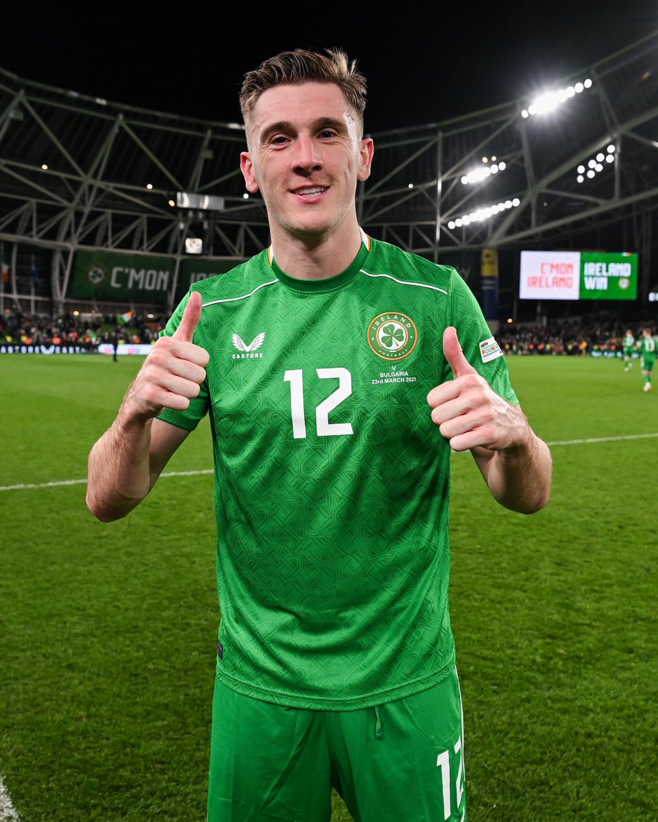 A first Republic of Ireland cap for Jimmy Dunne ends in victory 👏