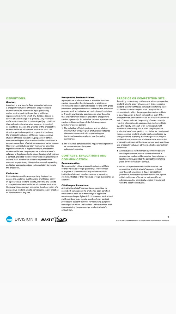 NCAA D2 Recruiting Info