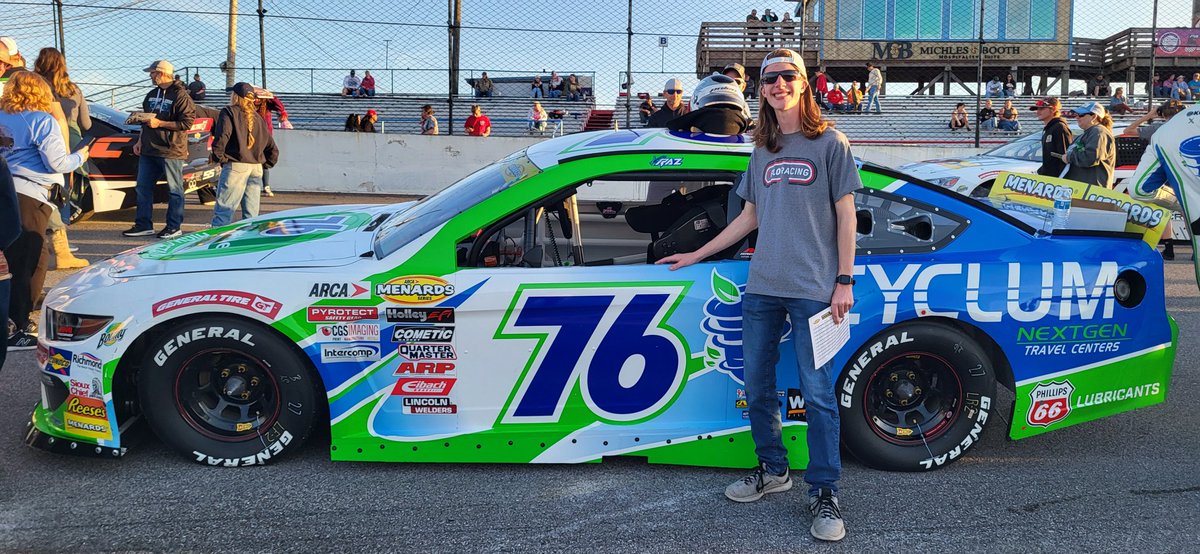 <a href="/KoleRaz27/">Kole Raz</a> had the best-looking car there, and just about won it! We had an absolute blast at <a href="/FiveFlagsSpeed/">Five Flags Speedway</a> Saturday night. <a href="/ARCA_Racing/">ARCA Menards Series</a>