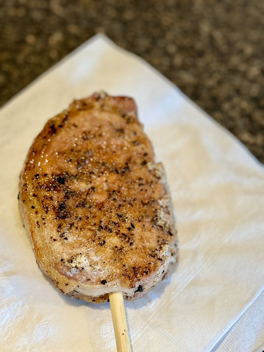 Can’t beat pork chop on-a-stick!