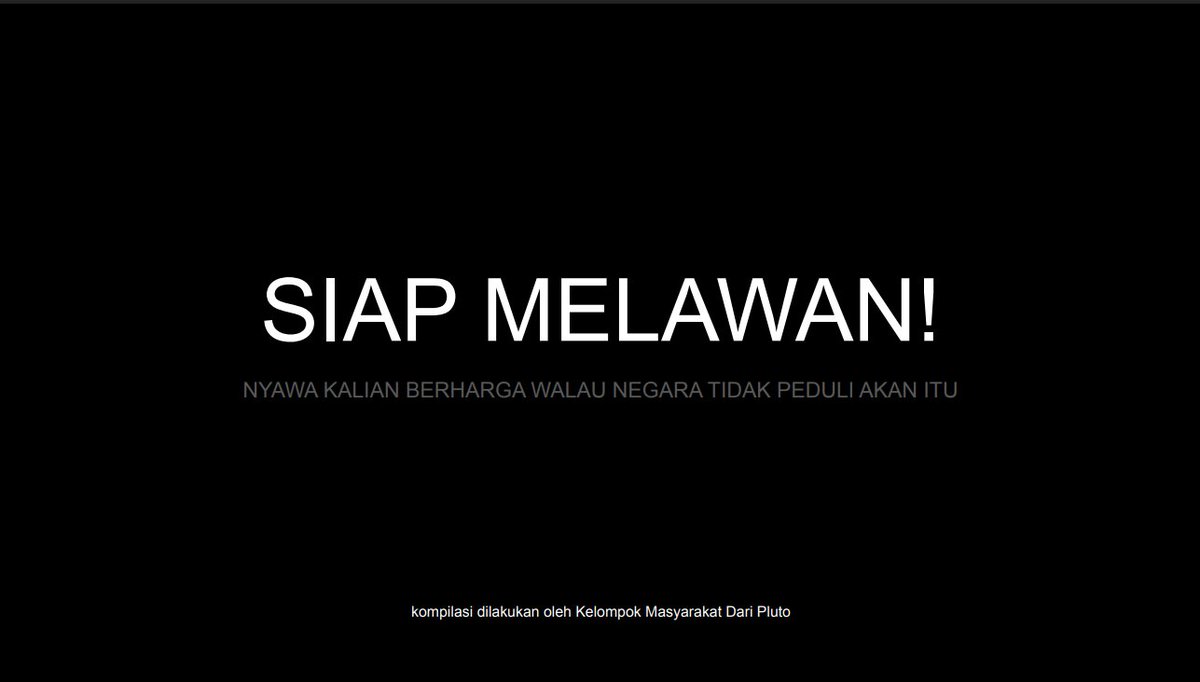 PANDUAN KESELAMATAN MASSA AKSI.

Nyawa kalian berharga walaupun negara tidak peduli akan itu.

(kompilasi dari Kelompok Masyarakat Pluto)