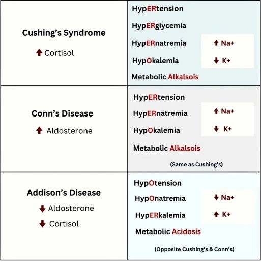 🔴Electrolytes Changes in Misc Syndromes

#medx