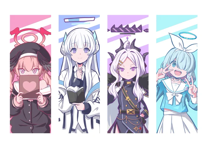 しおりにして小説本のノベルティにします( ˙꒳˙ )#ブルアカ 