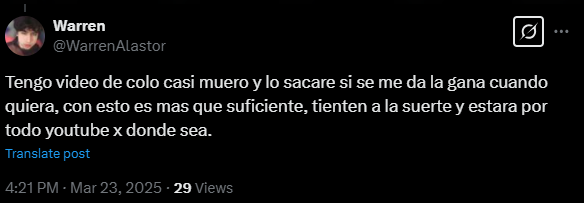 GEORGEYAMALJODE's tweet photo. @c4jimenez la persona de la captura es de cdmx y afirma que lo mandaron a matar, siendo que casi muere en el intento y que todo quedo grabado en camaras de seguridad, serias capaz de proporcionar informacion alguna de este caso? https://t.co/T0iXBtnYTc