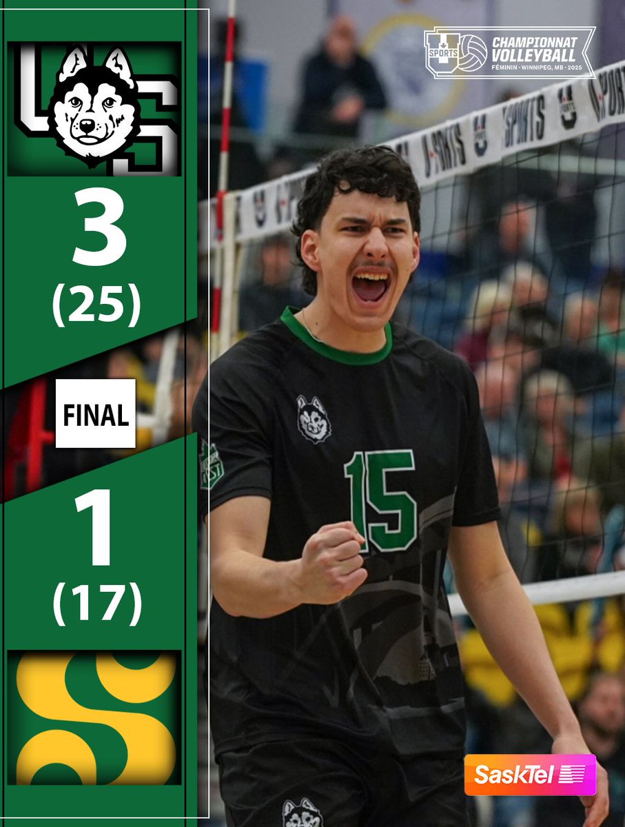Huskie Men's Volleyball (@huskiemvb) on Twitter photo TWO DECADES IN THE MAKING 🏐🥉
For the first time since the 2003-04 season the Huskies are back on the <a href="/usportsca/">U SPORTS</a> podium, earning the bronze medal in a win over Sherbrooke!
Congrats Huskies!
<a href="/HuskieAthletics/">Huskie Athletics</a> | <a href="/CanadaWest/">Canada West</a>
#HuskiePride | #PowerofthePack TWO DECADES IN THE MAKING 🏐🥉
For the first time since the 2003-04 season the Huskies are back on the <a href="/usportsca/">U SPORTS</a> podium, earning the bronze medal in a win over Sherbrooke!
Congrats Huskies!
<a href="/HuskieAthletics/">Huskie Athletics</a> | <a href="/CanadaWest/">Canada West</a>
#HuskiePride | #PowerofthePack