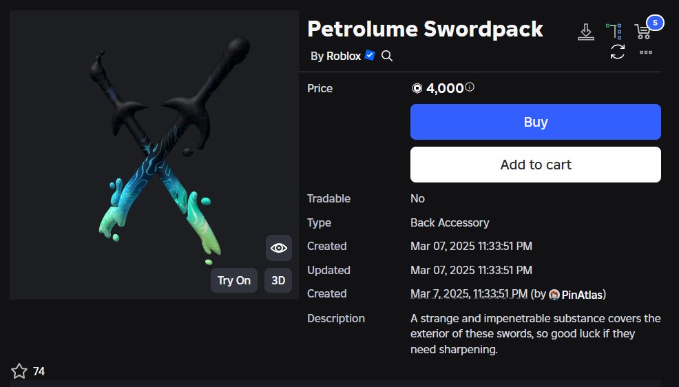 MkhadaRBLX's tweet image. The Final event item is now onsale for 4,000 Robux.
The item is going to be limited after 24 hours!
roblox.com/catalog/833867…
#Roblox #TheHunt #RobloxHunt