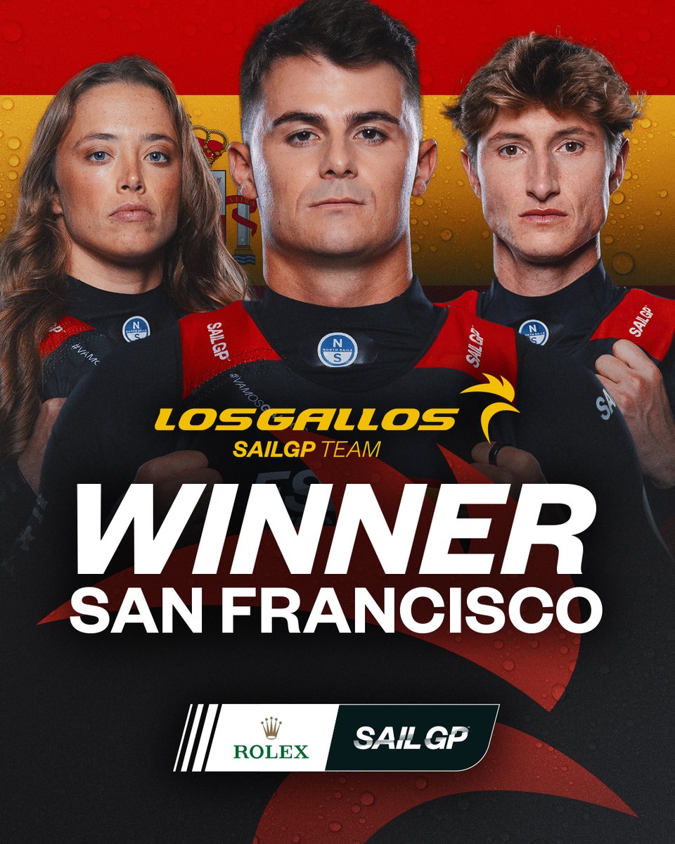 .@sailgpesp are our 5th winner for the 2025 #SailGP season 👏

They win the #SanFranciscoSGP 🥳
