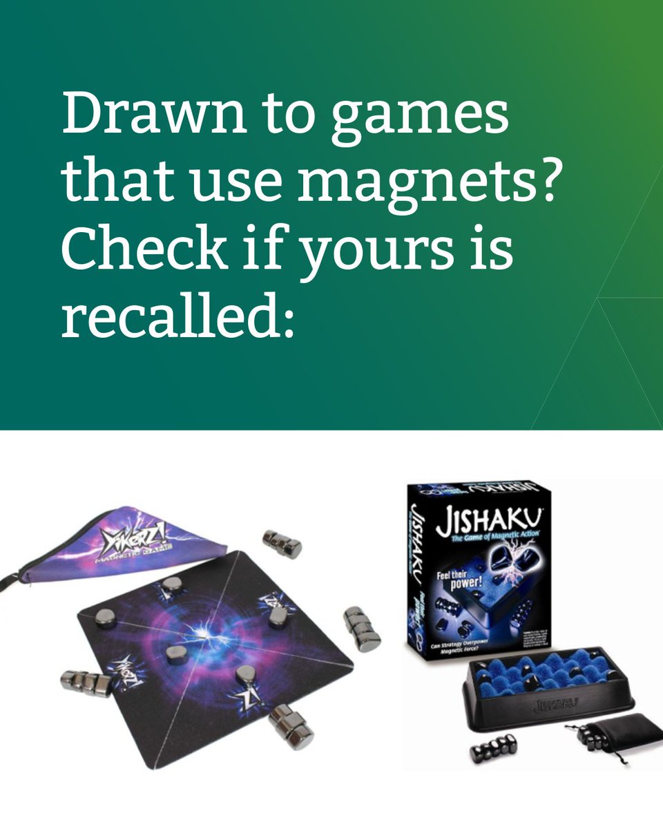 Small high powered magnets are banned: suppliers have recently recalled some dangerous magnetic products. Contact the supplier for a refund and further information. 

You can check the recalls here: productsafety.gov.au/recalls?query=…