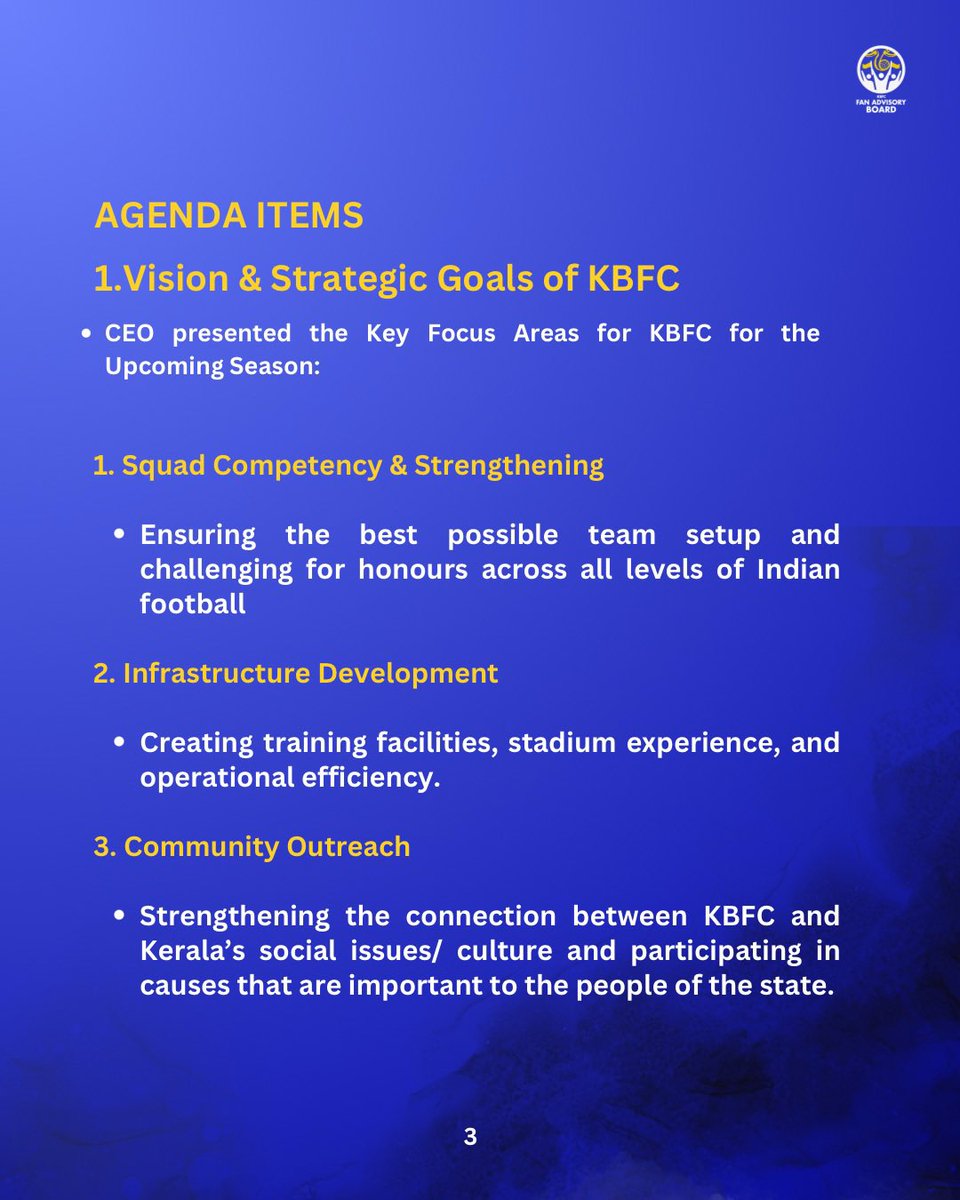 fab_kbfc's tweet image. Our introductory FAB meet with @KeralaBlasters on 22/03/25 – independent for YOU! No club resources, just passion. Packed maximum questions in limited time. Minutes here 💛
#WinBack #FansVoice #FABKBFC

Thread: (1/5)
