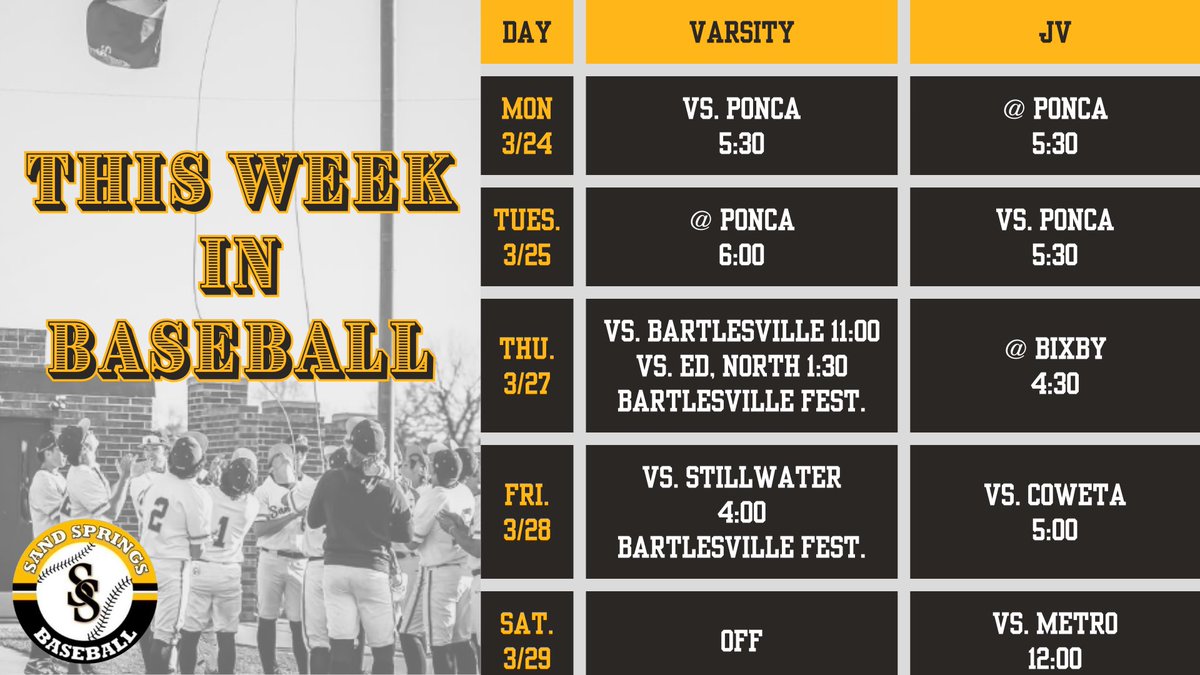 Sandites Baseball (@sanditesball) on Twitter photo Spring Break 2025 is in the books and we have a full week of baseball action coming at you this week. Come out and support your Sandites!!!
<a href="/SanditeAthletic/">Sandite Athletics</a> <a href="/SanditeNews/">Sandite Pride News</a> Spring Break 2025 is in the books and we have a full week of baseball action coming at you this week. Come out and support your Sandites!!!
<a href="/SanditeAthletic/">Sandite Athletics</a> <a href="/SanditeNews/">Sandite Pride News</a>