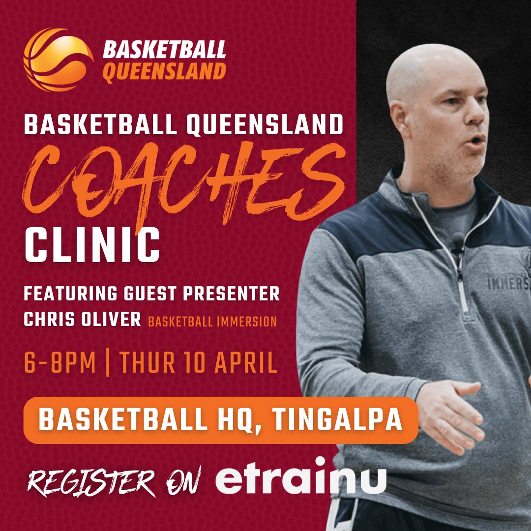Basketball Queensland (@basketballqld) on Twitter photo ๐๐ค ๐๐ผ๐ฎ๐ฐ๐ต๐ฒ๐ ๐๐น๐ถ๐ป๐ถ๐ฐ ๐/ ๐๐ต๐ฟ๐ถ๐ ๐ข๐น๐ถ๐๐ฒ๐ฟ ๐
Guest presenter Chris Oliver (<a href="/BBallImmersion/">Chris Oliver</a>) is running a free Coaches Clinic at Basketball HQ in April! Lock in your place via the BQ Etrainu portal today ๐
โ๏ธ bit.ly/EtrainuBQ | <a href="/BBALLAU_Coaches/">Basketball Australia Coaches</a> ๐๐ค ๐๐ผ๐ฎ๐ฐ๐ต๐ฒ๐ ๐๐น๐ถ๐ป๐ถ๐ฐ ๐/ ๐๐ต๐ฟ๐ถ๐ ๐ข๐น๐ถ๐๐ฒ๐ฟ ๐
Guest presenter Chris Oliver (<a href="/BBallImmersion/">Chris Oliver</a>) is running a free Coaches Clinic at Basketball HQ in April! Lock in your place via the BQ Etrainu portal today ๐
โ๏ธ bit.ly/EtrainuBQ | <a href="/BBALLAU_Coaches/">Basketball Australia Coaches</a>