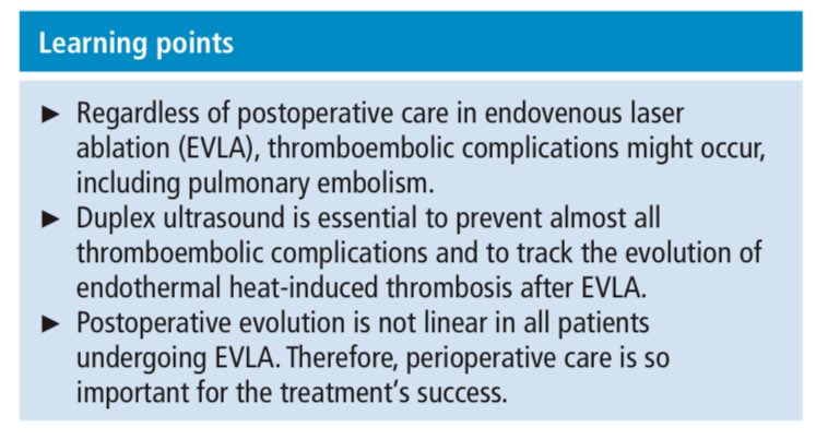 Late pulmonary embolism after endovenous laser ablation (EVLA). 

March 2025. 

casereports.bmj.com/content/18/3/e…

#endovenouslaser
#EVLA
#varicoseveins 
#venous