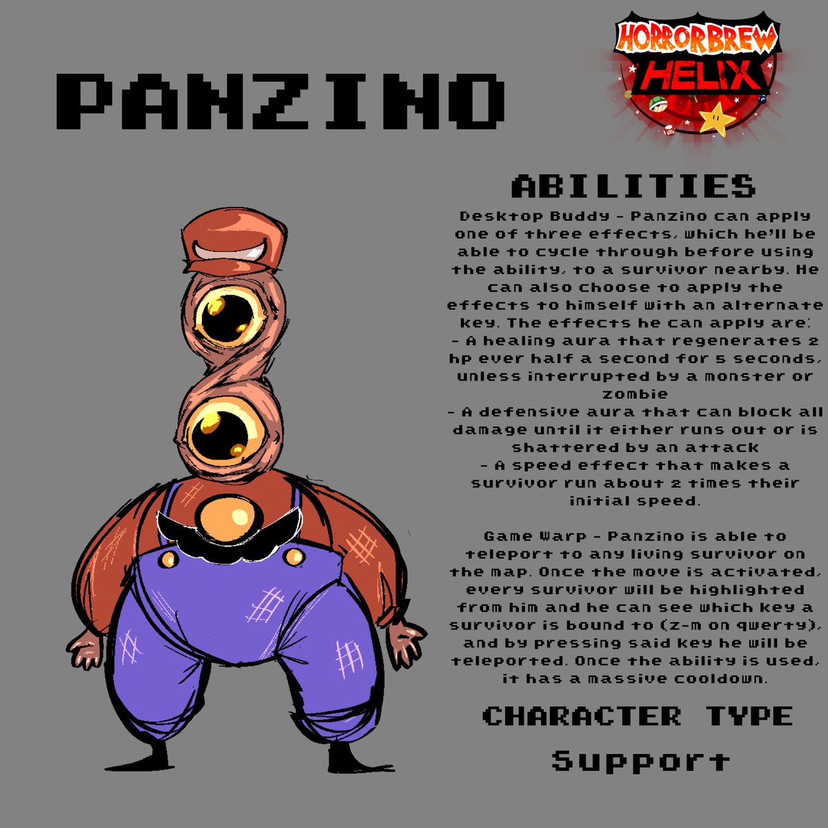 AntzIsMad's tweet photo. BOO! Did I scare you? I’m more survivor movesets
I won’t show too many of these but I made em today so I might as well
#horrorbrewhelix #horrorbrew https://t.co/xpC7si9nUg