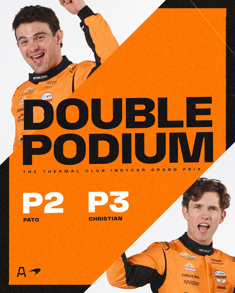 XaviMcBeal's tweet image. 🟧 Le dimanche de McLaren :
- Formule 1 : 1er et 2e au GP de Chine 💪
- Indycar : 2e et 3e au GP de Thermal 👍

#F1 #GPdeChine | #Indycar #GPdeThermal