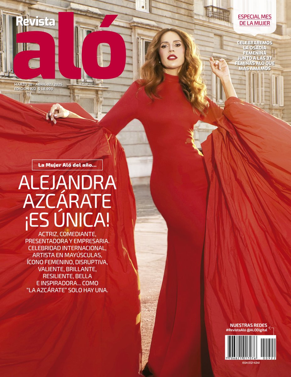 Revista ALÓ (@alodigital) on Twitter photo #PortadaAló | Ella es <a href="/LAAZCARATE/">LAAZCARATE</a> una marca, un sello personal, una impronta, un ADN y no hay nadie que se le parezca… Y para celebrar los 37 años de Revista Aló, festejamos junto a esta maravillosa mujer ❤️ a quien elegimos como la Mujer del Año. 🙌 #PortadaAló | Ella es <a href="/LAAZCARATE/">LAAZCARATE</a> una marca, un sello personal, una impronta, un ADN y no hay nadie que se le parezca… Y para celebrar los 37 años de Revista Aló, festejamos junto a esta maravillosa mujer ❤️ a quien elegimos como la Mujer del Año. 🙌