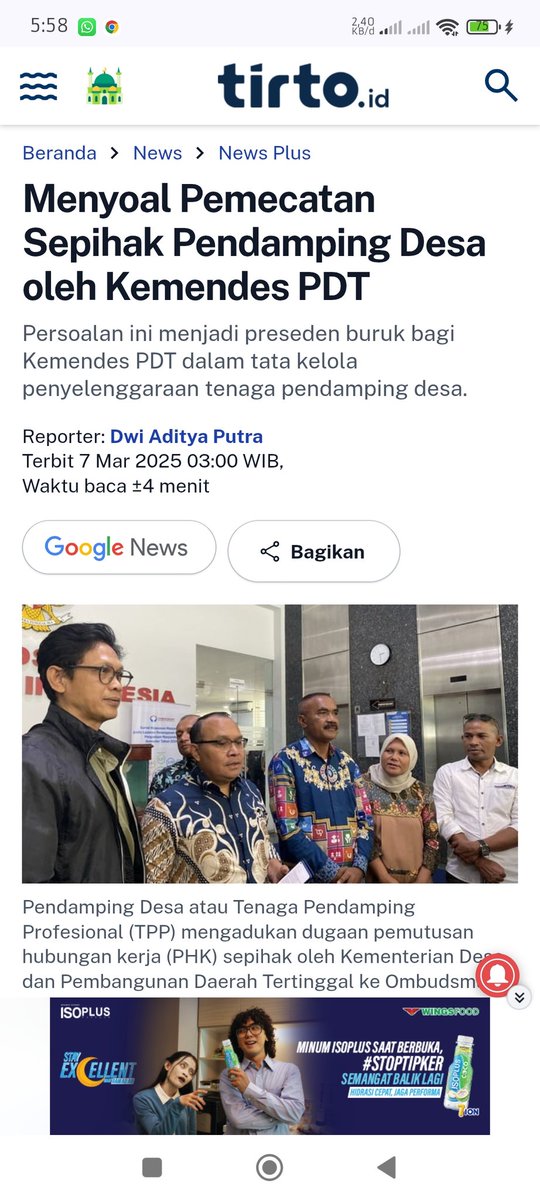 BLTDD = program pengentasan kemiskinan ekstrim di Desa. Kategori penerima BLTDD adalah keluarga yang kehilangan mata pencaharian. Kemendesa telah menambah jumlah kemiskinan ekstrim dg PHK

#1040PendampingDesaDiPHKKemendesa
#1040PendampingDesaTidakDibayarGaji
<a href="/prabowo/">Prabowo Subianto</a>
<a href="/Gerindra/">Partai Gerindra</a>