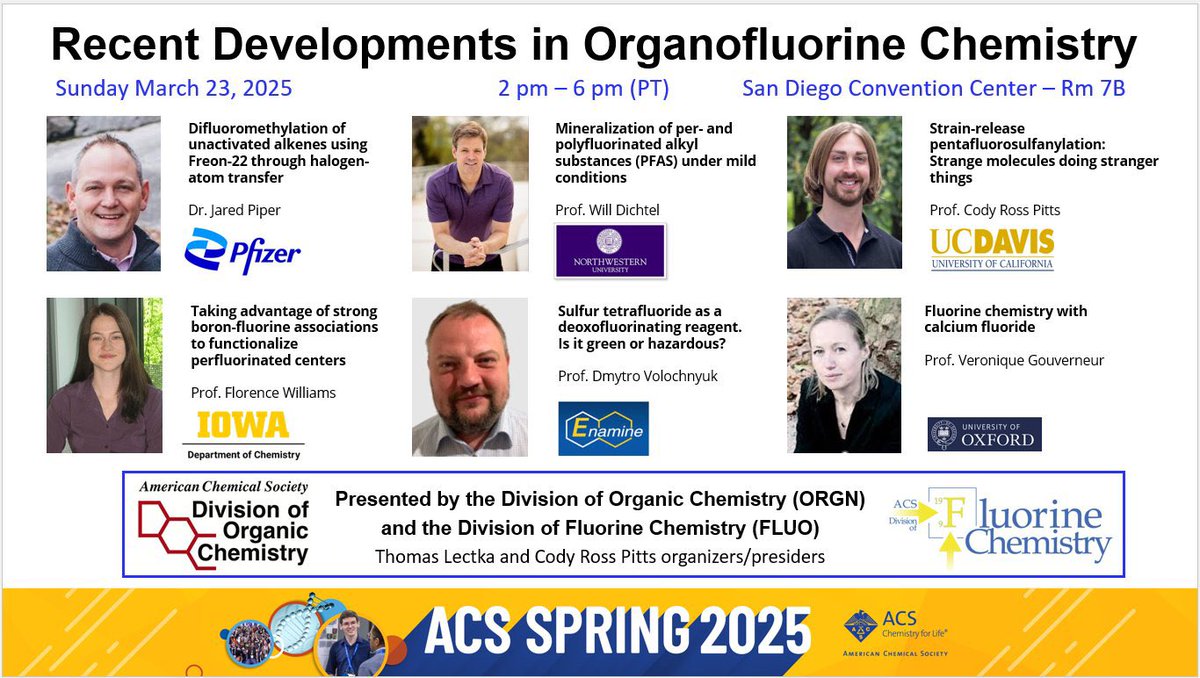Organofluorine session is still going strong in Room 7B!