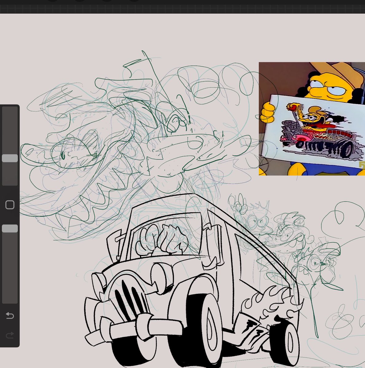 getting back to work on a sticker design I’ve had in drafts forever but drawing this bus took forever, I gotta get better at vehicles 💀