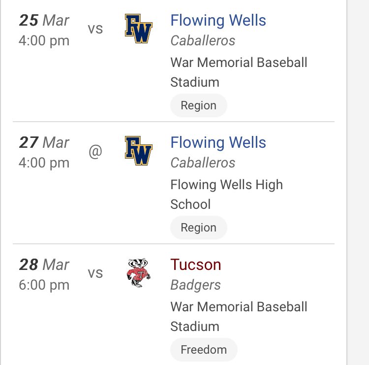 3 games this week on our schedule⚾️

#LFG TRIBE😤

<a href="/NogiAthletics/">Nogales Apaches</a> <a href="/OJFav/">OJ Favela</a>