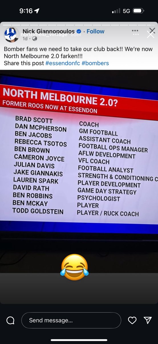 Kangas not trying to help Essendon, we there to ruin them 😂😂😂 We hate Essendon
