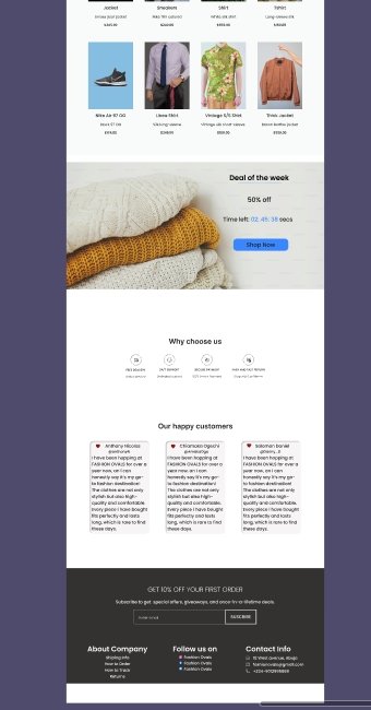 Hello X😊. I have not really posted here for about let's say, oh well can't remember😅.... Well, My name is Solomon, I'm a product designer (How do you call it "Newbie" I guess you can say that 😅).  Just breezed in to drop my fashion website landing page i worked on. #uiux