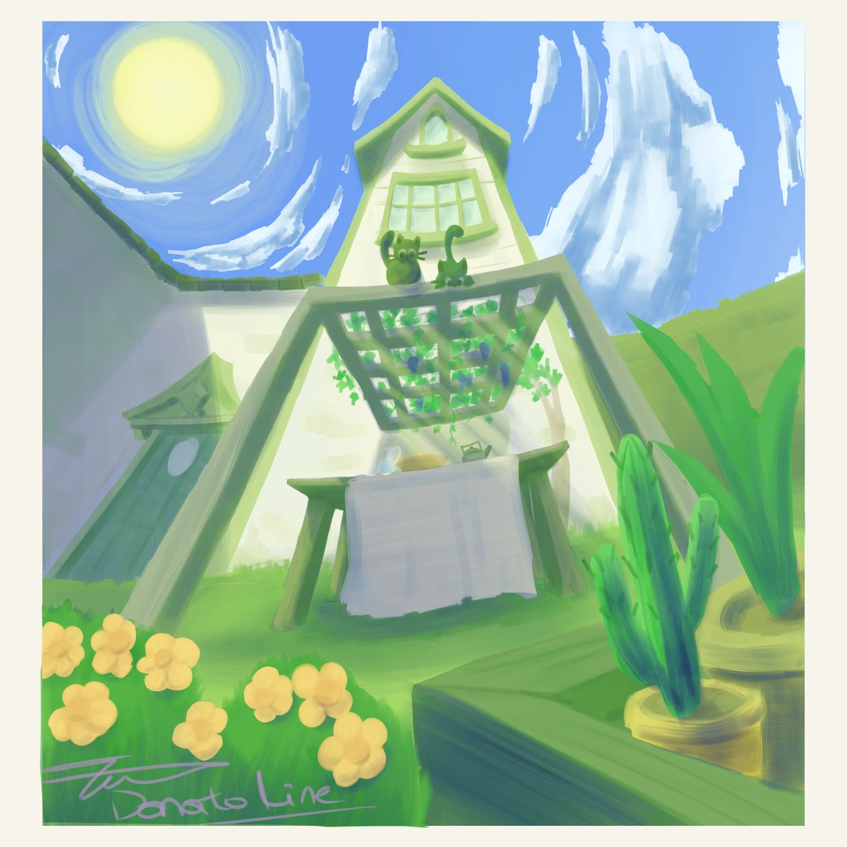tomas_ema32622's tweet photo. Primer intento de dibujo sin uso de Lineart, costó pero se pudo o al menos eso quiero pensar jsj.
#art #digitalart #greenart #painting #green #illustration https://t.co/pRplcLhlIR