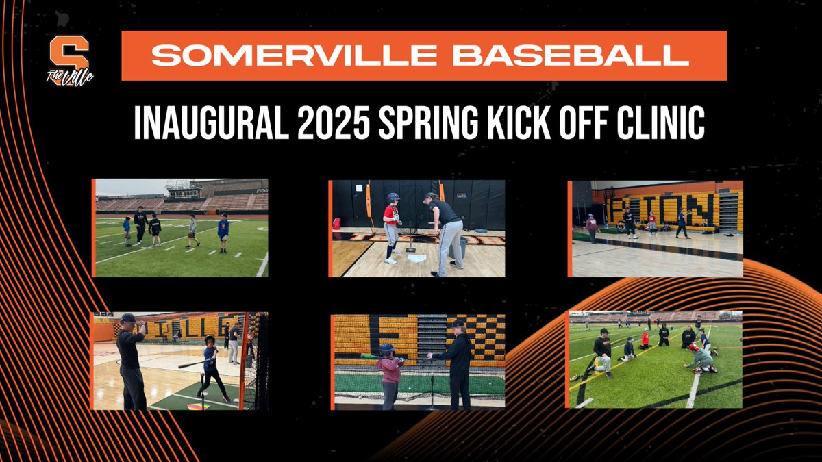 A huge thank you to everyone who came out for our Inaugural Somerville Baseball 2025 Spring Kickoff Clinic! ⚾️  Best of luck this spring and summer! 💪🔥