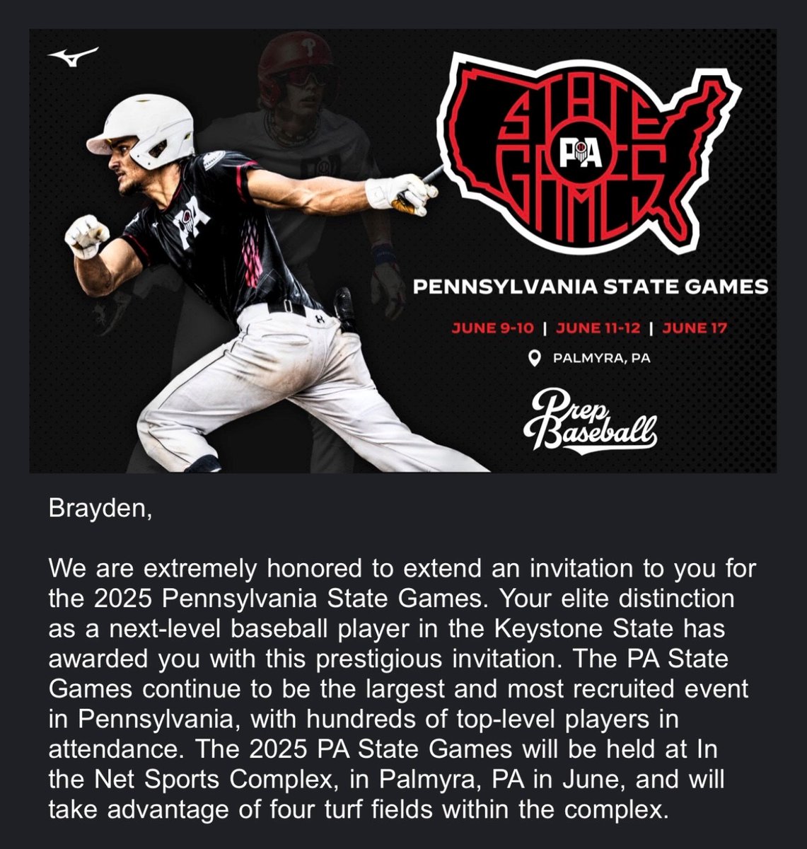 Brayden Dorshimer (@braydorshim2026) on Twitter photo I will be showcasing during session 2 of the PBR State Games (June 11 and 12)! Thanks <a href="/DanCevette/">Dan Cevette</a> and <a href="/PrepBaseballPA/">Prep Baseball Pennsylvania</a>! <a href="/PB_Uncommitted/">Prep Baseball Uncommitted</a> I will be showcasing during session 2 of the PBR State Games (June 11 and 12)! Thanks <a href="/DanCevette/">Dan Cevette</a> and <a href="/PrepBaseballPA/">Prep Baseball Pennsylvania</a>! <a href="/PB_Uncommitted/">Prep Baseball Uncommitted</a>