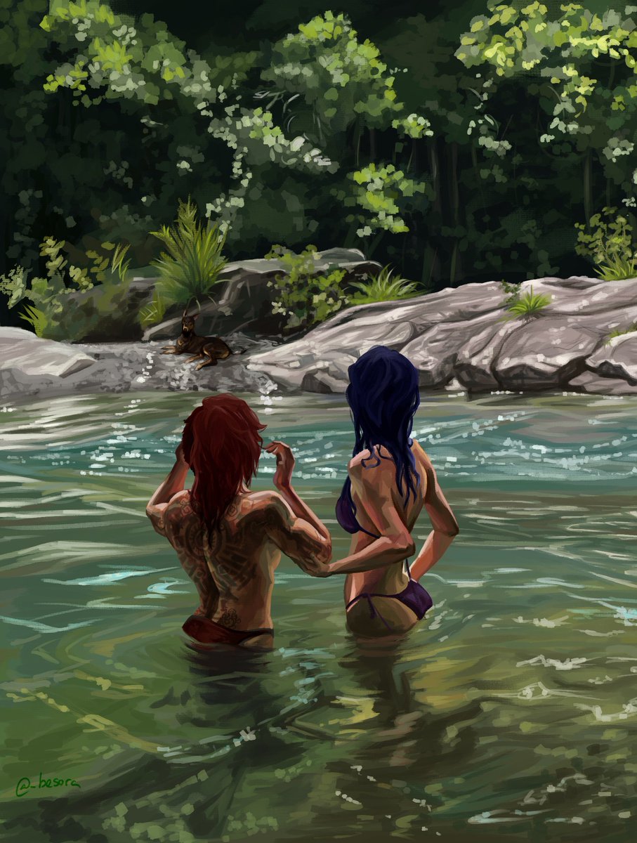 I like to think that they're also thinking about summer #caitvi #arcanefanart