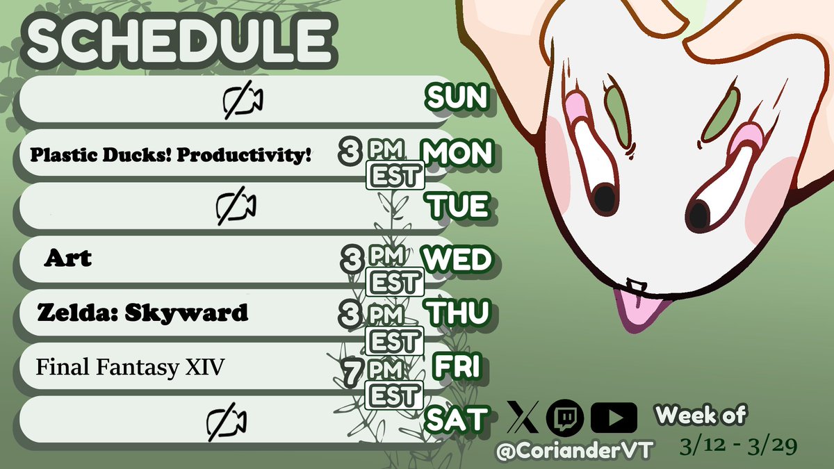 CorianderVT's tweet image. Feels very weird not doing pokemon on mondays but I guess the world is my oyster now.