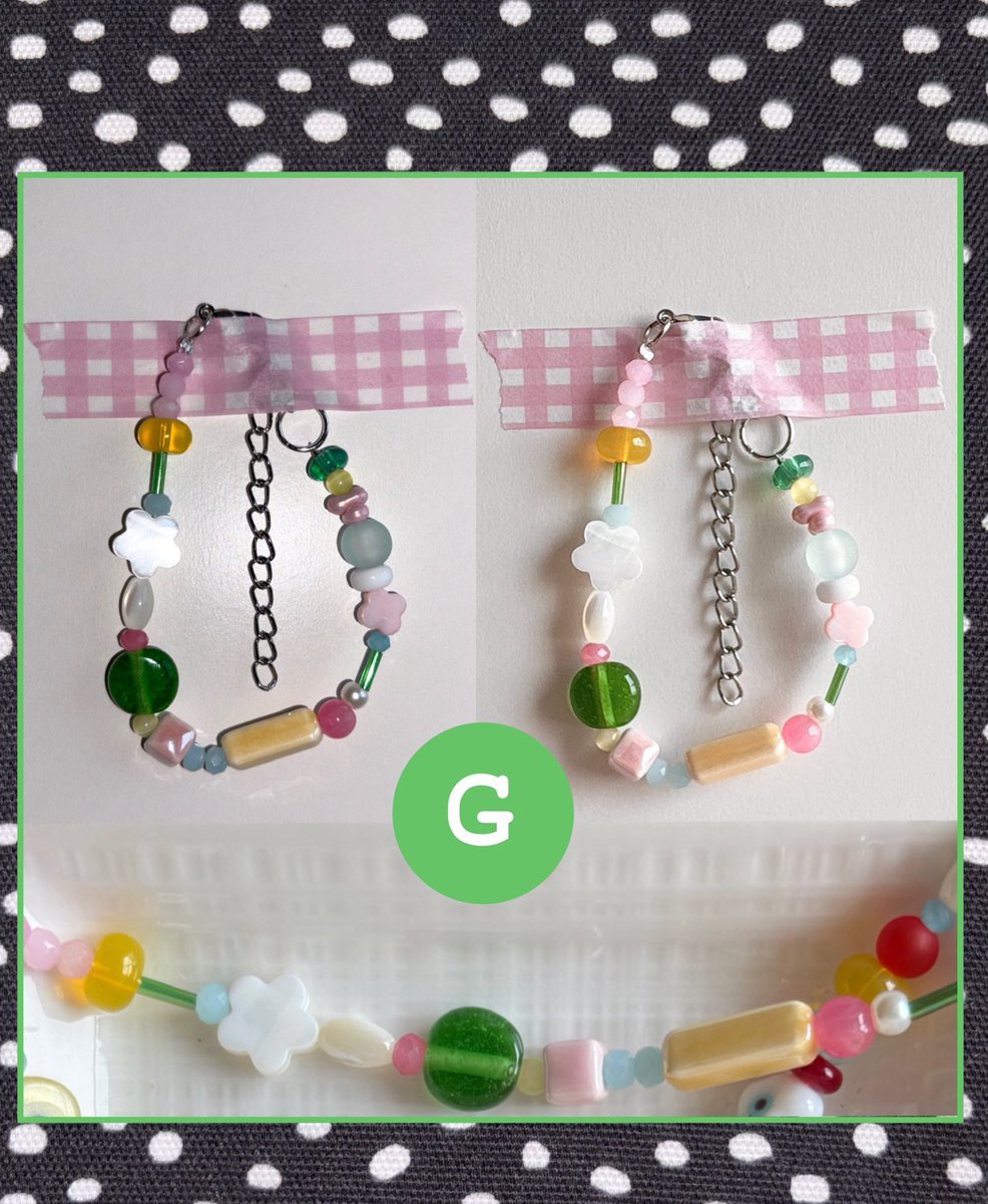 beadybeaded's tweet photo. ｡⋆ 🎀˚｡𖦹 ⋆｡✩ 
กำไลข้อมือ เส้นละ 120 บาท
ขนาด15.5+โซ่ ยาวรวมประมาณ 20ซม.

คละลูกปัด หิน แก้ว คริสตัล มุก ตามภาพนะคะ
พิมพ์ G ค่ะ https://t.co/1R0OUySmiP