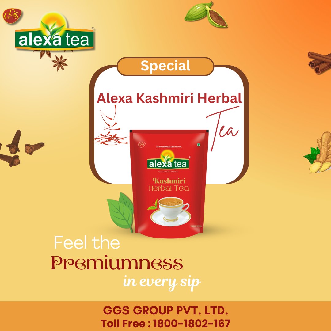 Alexa tea brings for you a blend of flavors from kashmir’s cinnamon, cardamom, and cloves for a comforting experience.

#kashmiriherbaltea #chailovers☕️❤️ #TeaBlossoms #SipInStyle #kashmiriherbaltea #AlexaChaiMagic #KadakChaiExperience #TeaLoversUnite #chailoversforlife