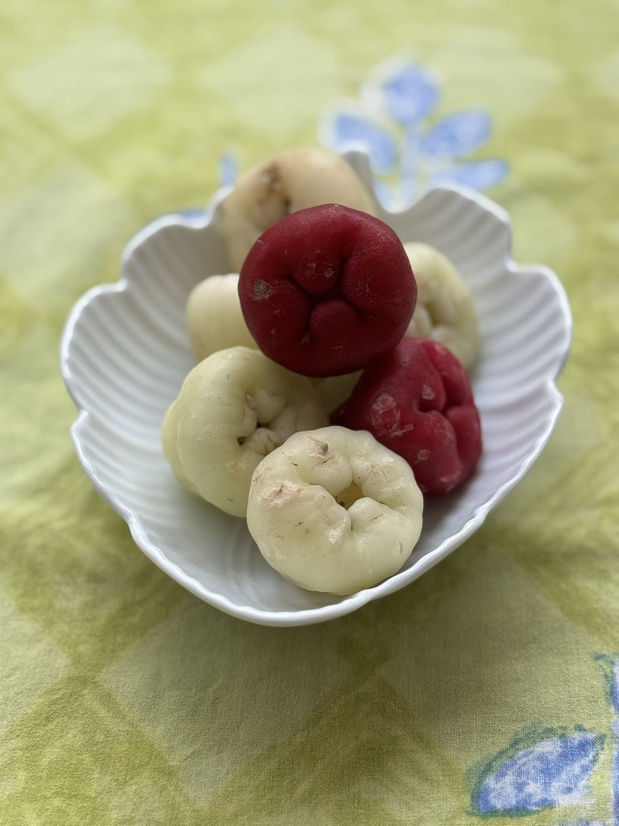 amarbarwe's tweet photo. Water Apples or जांब have been my all time favourite. Available in summers we used to get it a lot on the way to our native place, Tarapur. This lot was brought by Aai from Matunga Market. The taste has always been awesome. #waterapple #tropicalfruit #healthyeating #fruitlover https://t.co/68NqKXCy7y