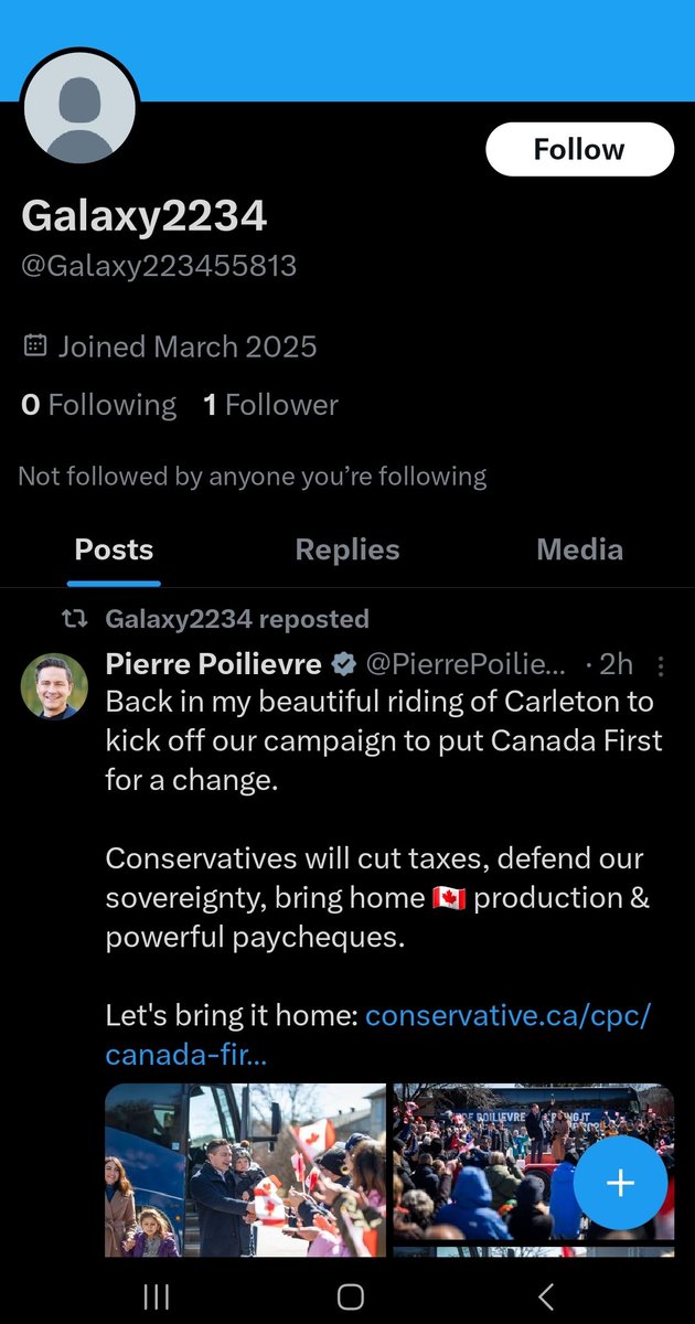 AndreCecire's tweet image. We can't see the "likes" anymore,  so difficult to gage the insane amount of "like" of her post that is very dubious!
Anyhow, these are usually the type re-tweeting #MapleMAGAt @PierrePoilievre

#NeverVoteConservative