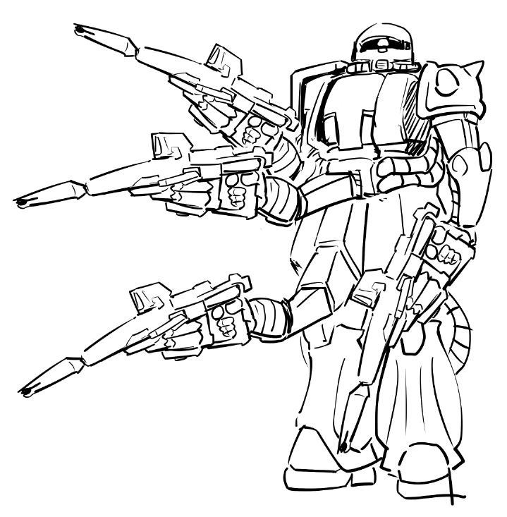 ジークァックスらくがき 