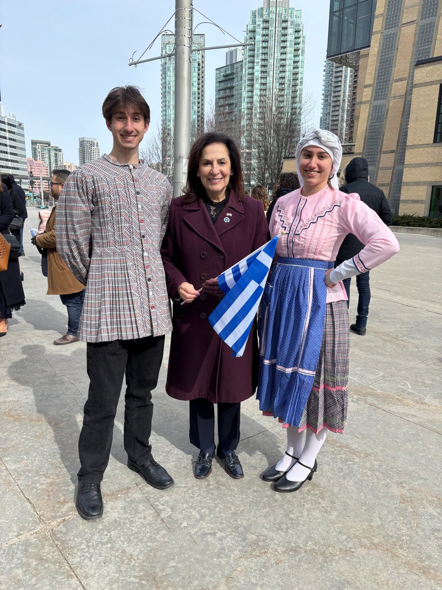 Thank you to the Greek Community of Mississauga for inviting me to the Greek Independence Day flag-raising ceremony today at City Hall’s Celebration Square. It was an honour to celebrate the 204th anniversary of Greece’s independence with the community and to reflect on the