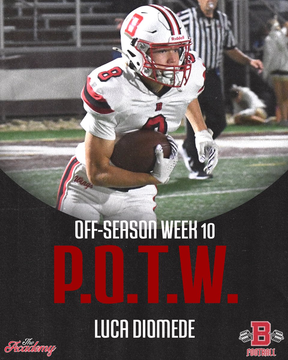 🚨P.O.T.W.🚨

Congrats to Luca Diomede (C/O 2027) on being named the Week 10 Off-Season Player of the Week!💪🏻

#MakeTodayCount #SEEtheStandard