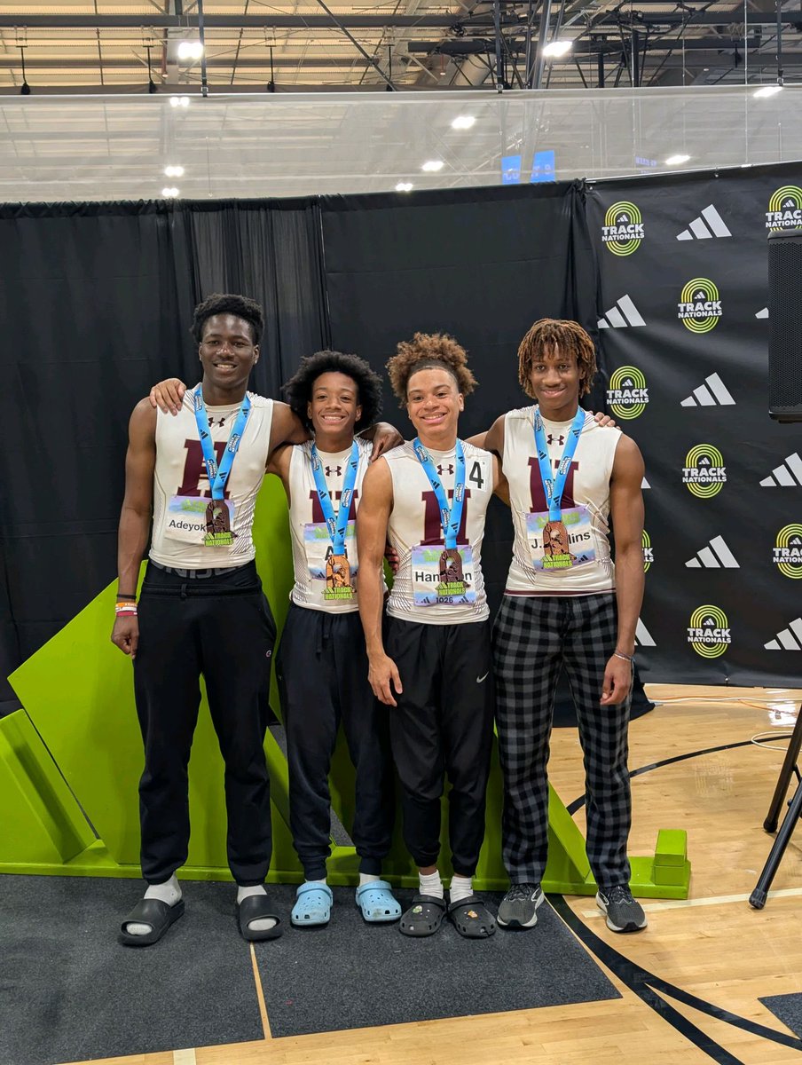 ChaseJHampton's tweet photo. Traveled to Adidas Nationals to become All American &amp; break the 4x4 school record https://t.co/7t462T6L4Y