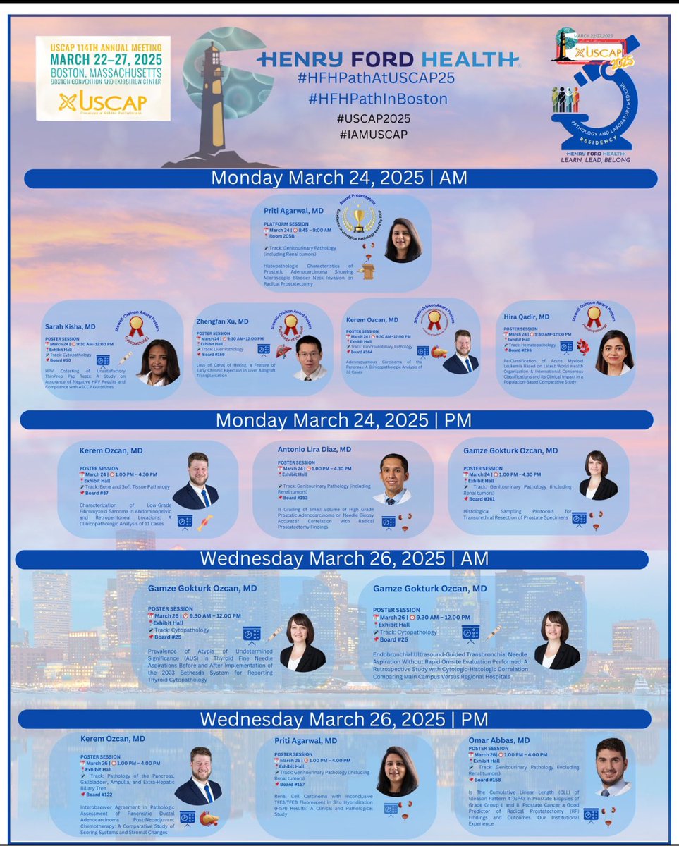 Stop by to our presentations <a href="/HFHPathRes/">HFH Pathology Residency</a> #USCAP2025