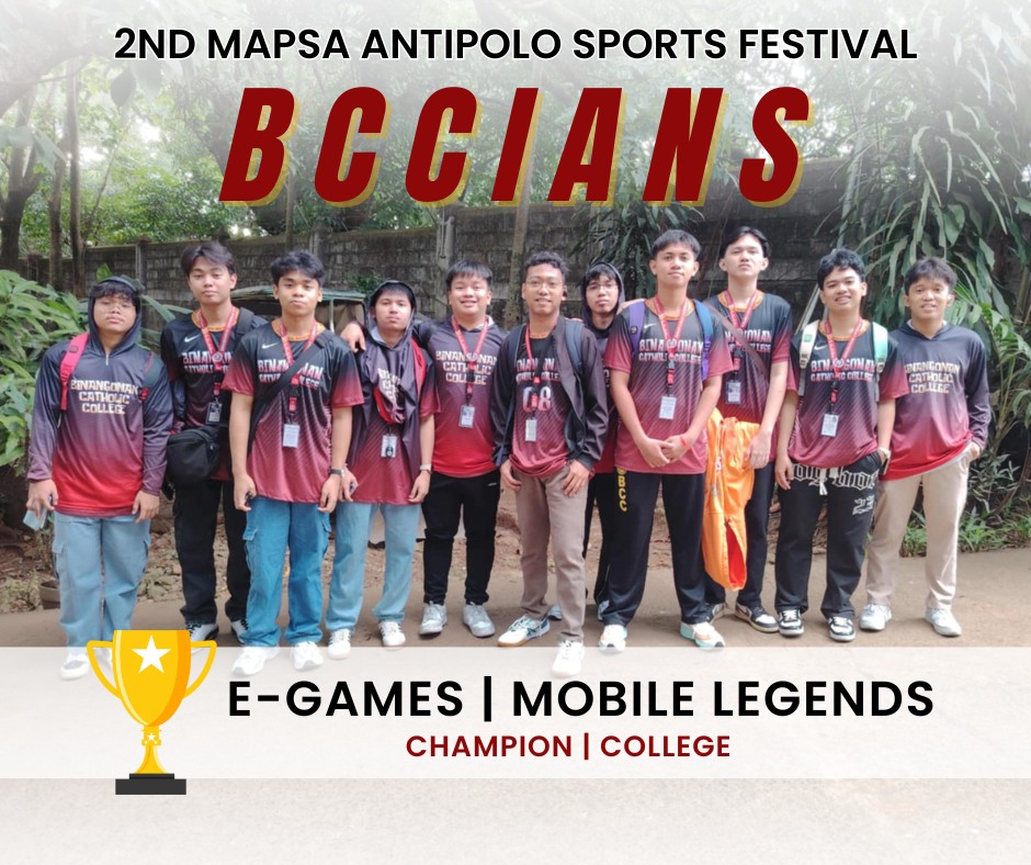 bcc1947official's tweet photo. 🎮🏆 𝗖𝗼𝗹𝗹𝗲𝗴𝗲 𝗠𝗼𝗯𝗶𝗹𝗲 𝗟𝗲𝗴𝗲𝗻𝗱𝘀 𝗧𝗲𝗮𝗺: 𝗖𝗵𝗮𝗺𝗽𝗶𝗼𝗻𝘀! 🎉🔥 Congratulations to our College Mobile Legends Team for claiming the Champion title at the 𝟮𝗻𝗱 𝗠𝗔𝗣𝗦𝗔 𝗔𝗻𝘁𝗶𝗽𝗼𝗹𝗼 𝗦𝗽𝗼𝗿𝘁𝘀 𝗙𝗲𝘀𝘁𝗶𝘃𝗮𝗹.
#MAPSASportsFestival2025 https://t.co/nUX0fnwPQD