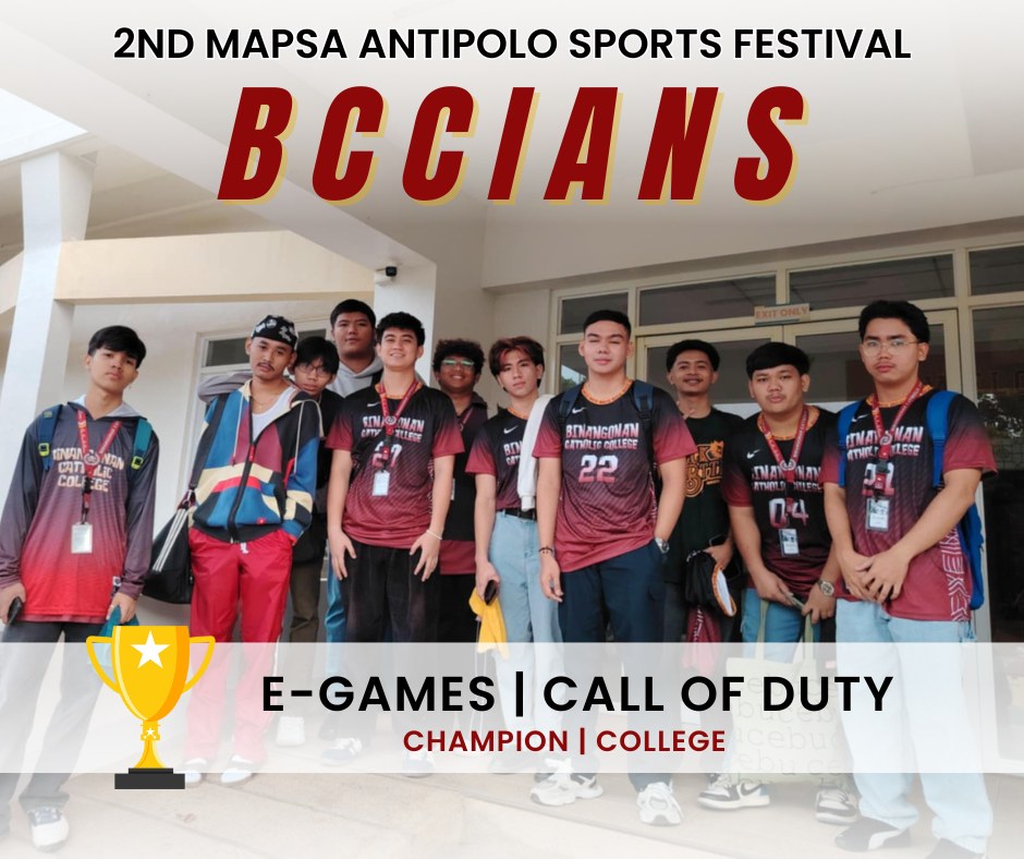 bcc1947official's tweet photo. 🎮🏆 𝗖𝗼𝗹𝗹𝗲𝗴𝗲 𝗖𝗮𝗹𝗹 𝗼𝗳 𝗗𝘂𝘁𝘆 𝗧𝗲𝗮𝗺: 𝗖𝗵𝗮𝗺𝗽𝗶𝗼𝗻𝘀! 🎉🔥 Congratulations to our College Call of Duty Team for claiming the Champion title at the 𝟮𝗻𝗱 𝗠𝗔𝗣𝗦𝗔 𝗔𝗻𝘁𝗶𝗽𝗼𝗹𝗼 𝗦𝗽𝗼𝗿𝘁𝘀 𝗙𝗲𝘀𝘁𝗶𝘃𝗮𝗹.
#MAPSASportsFestival2025 #CallOfDutyChampions https://t.co/yht4s1GeZG