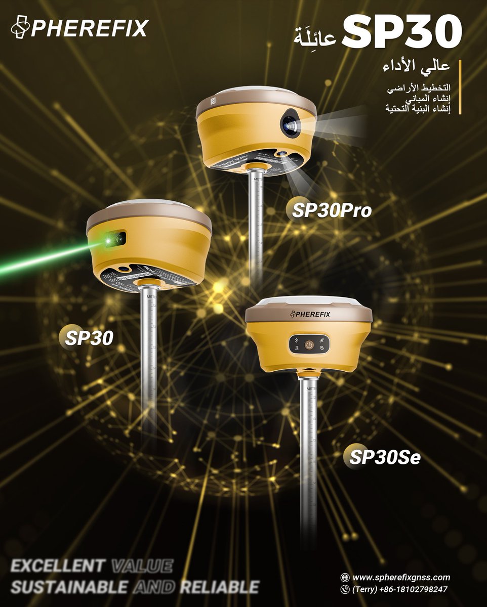 🟡 SP30Pro – مستقبل GNSS! 🚀
المسح بالليزر، AR real-scene stakeout، وراديو 5W – SP30Pro هو المستقبل في دقة GNSS! #المسح #RTK #GPS
📩 احصل عليه اليوم!