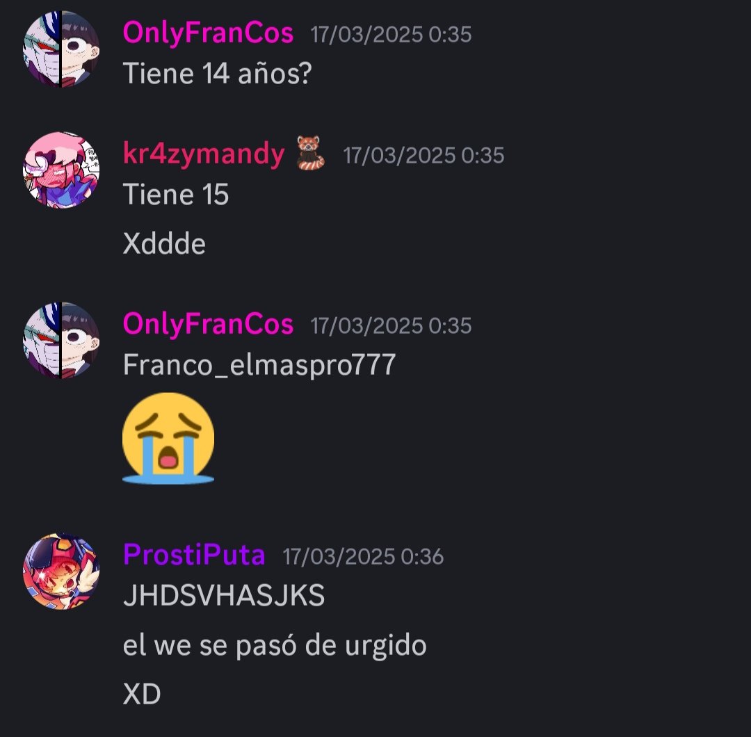 "el server es pa joder y ya"
Listo, veamos que hacen en el server:

-> Un tipo admitió en pleno chat público tener fotos de un chico de 15 años.
Cómo obviamente no puede subir las fotos, decidió recrearlas en paint y subir eso para que los demás tengan idea de cómo son.