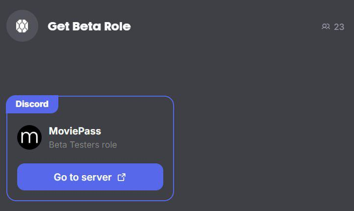 Update from Mogul by MoviePass:

If you're selected for their closed beta, you'll be eligible to claim the Beta role and unlock the secret Green Room.

✅ guild.xyz/mogul-by-movie…