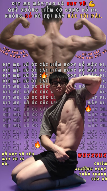 Ducduy9521's tweet photo. 🔥 Huy Vũ ơi, body mày làm tao sục cặc điên cuồng! Cơ bụng căng đét thế này, tao muốn quỳ xuống liếm từng múi, vừa sục vừa rên vì sướng! 😈💦 https://t.co/BlN7evOVG3